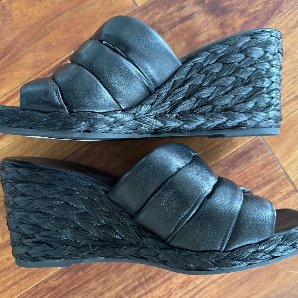 VINCE Gilian Espadrille Wedge Slide Sandal